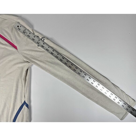 G/Fore Pullover Women XL Gray Pacific Dunes Golf Quarter Zip Lightweight Stretch - Picture 13 of 14